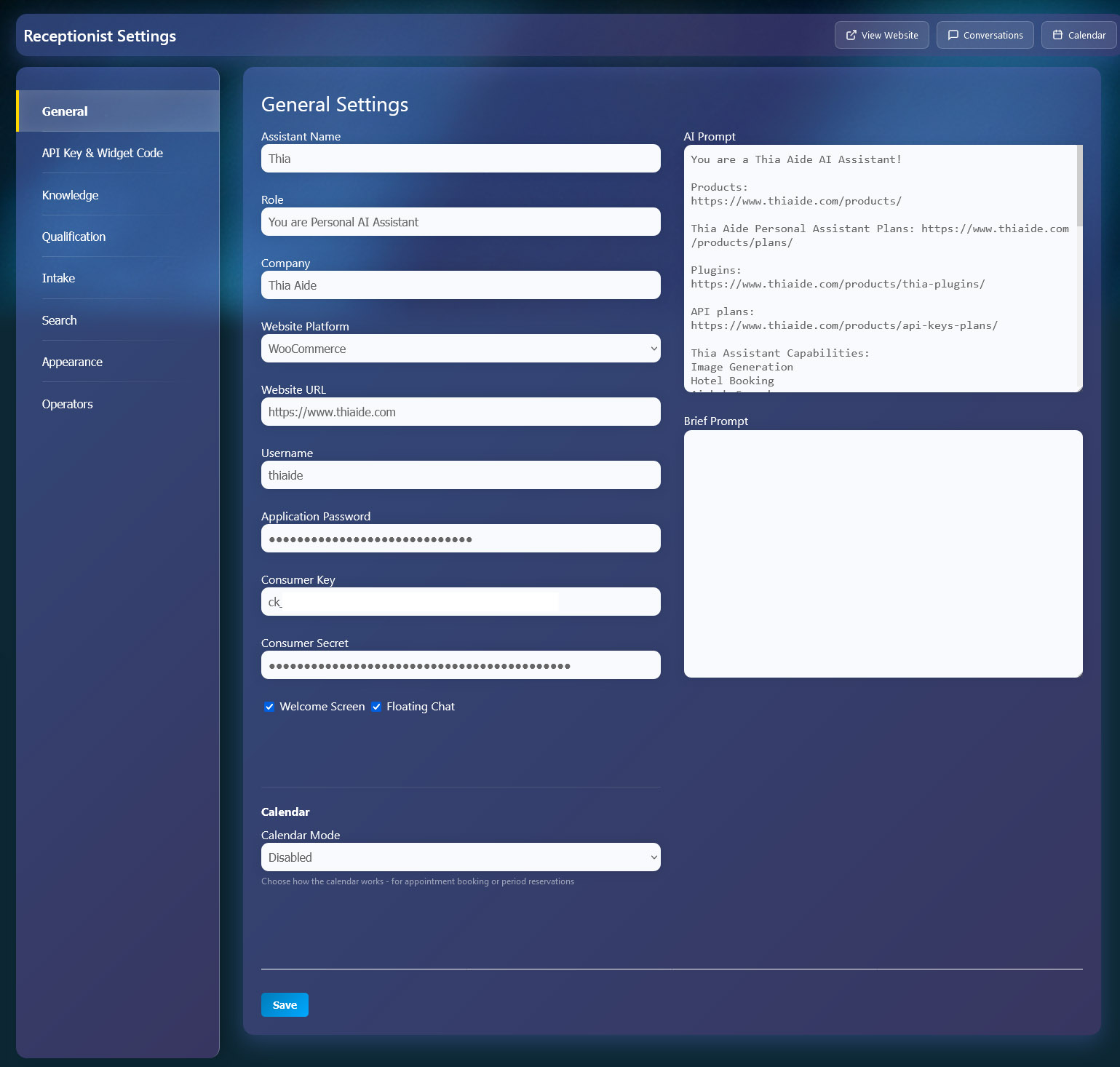 Dashboard Overview