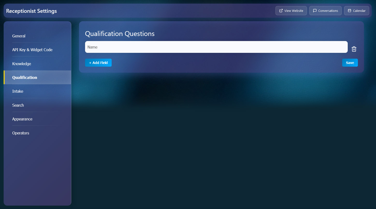 Qualification & Intake
