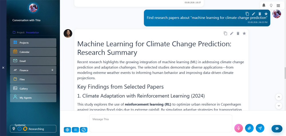 Thia Aide Academic Search