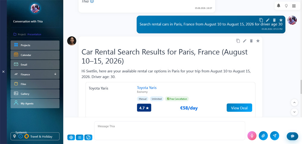Thia Aide Rental Cars