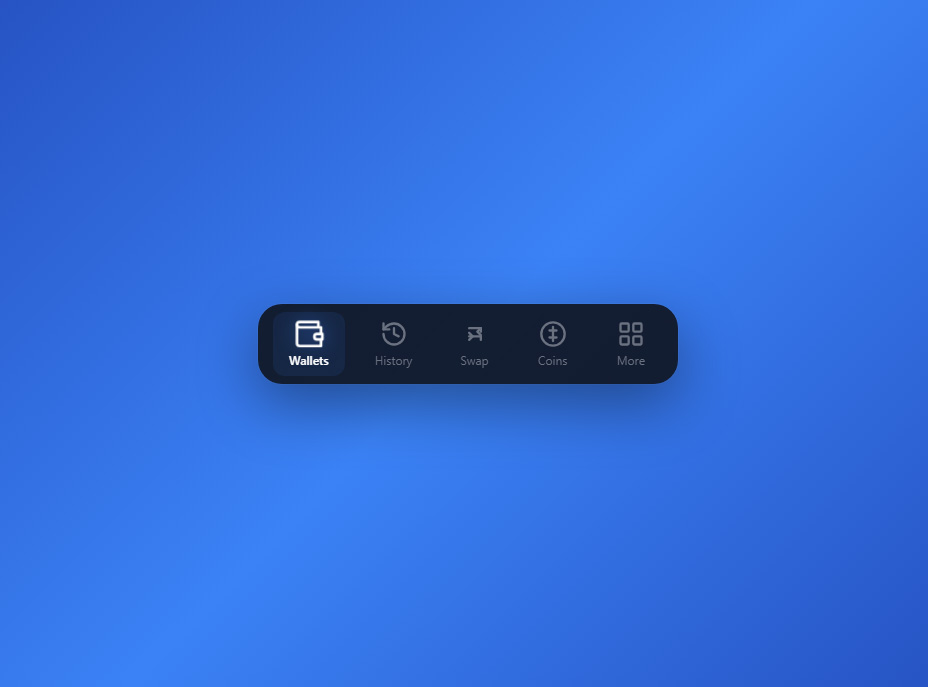 Bottom Navigation Template