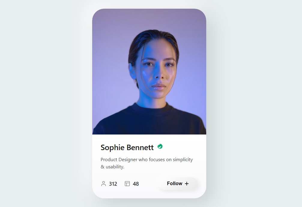 Profile Card Template
