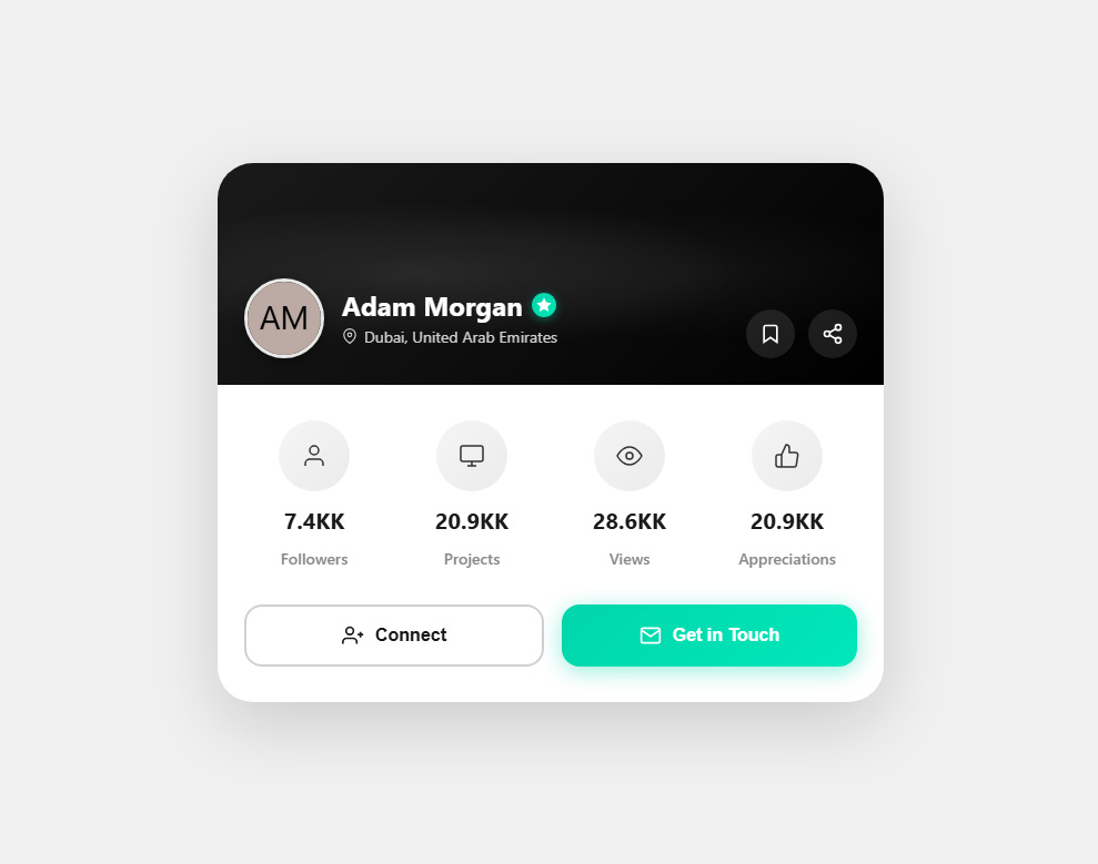Thia Creator Profile Card Template