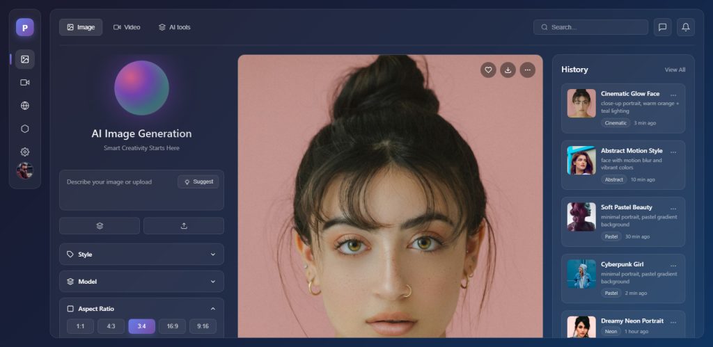 AI Dashboard Website Design Template