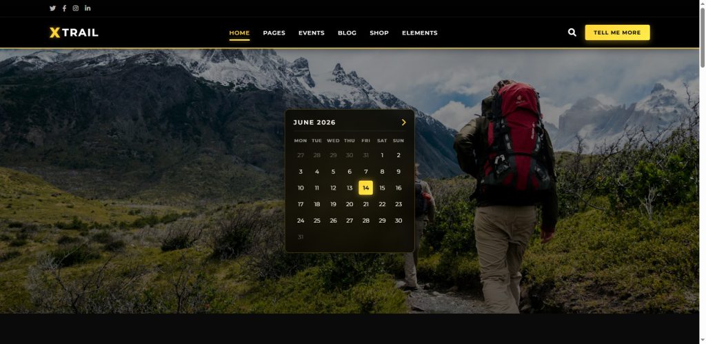 Adventure Website Design Template