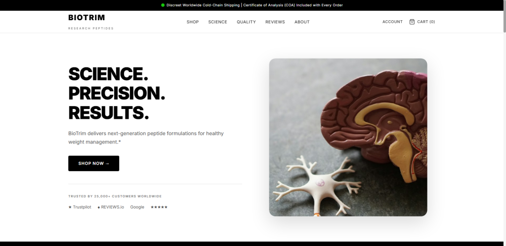 Nutritional Supplements Shop Website Design Template