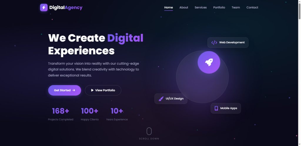 Digital Agency Website Design Template