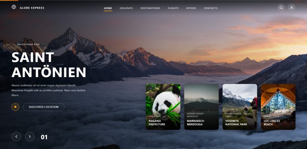 Hero Section Website Template