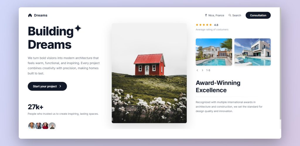 Real Estate Web Card Template
