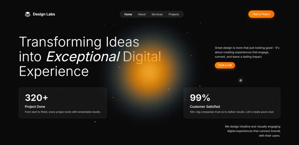 Design Labs Hero Section Website Design Templates